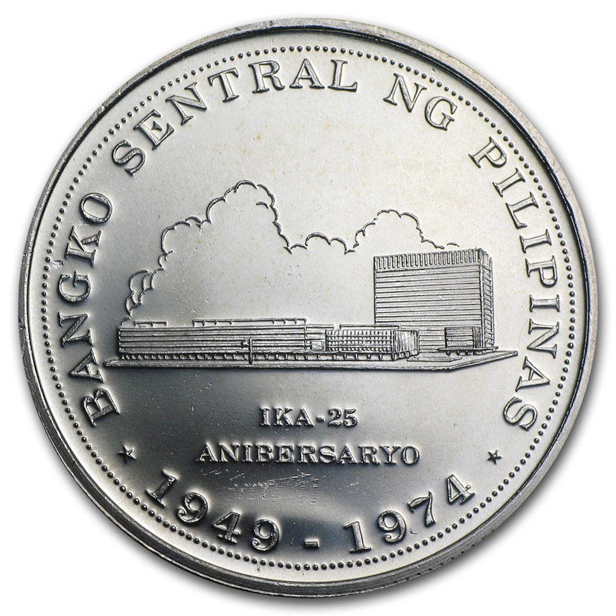 Buy 1974 Philippines Silver 25 Piso Central Bank Proof APMEX