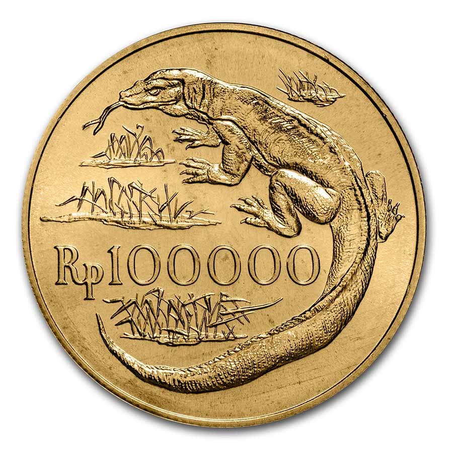 Gold Coin Rupiah Buy 1974 Republic of Indonesia Gold 100,000 Rupiah BU | APMEX
