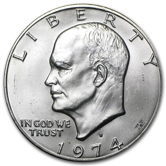 1974-S 40% Silver Eisenhower Dollar BU 1974-S 40% Silver Eisenhower Dollar BU