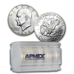 1974-S 40% Silver Eisenhower Dollars 20-Coin Roll BU