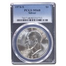 1974-S Eisenhower Silver Dollar MS-68 PCGS