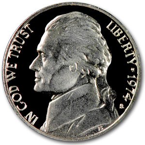 1974-S Jefferson Nickel Gem Proof