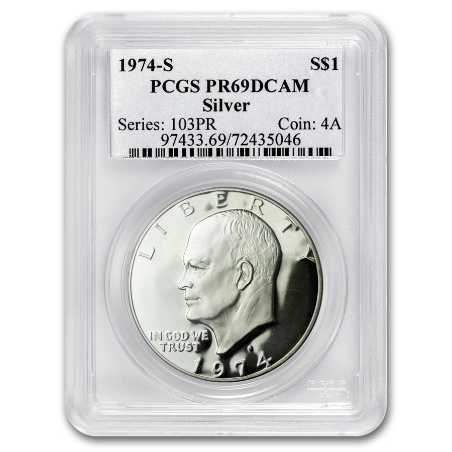 1974-S Silver Eisenhower Dollar PR-69 DCAM PCGS