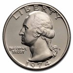1974-S Washington Quarter $10 40-Coin Roll Proof