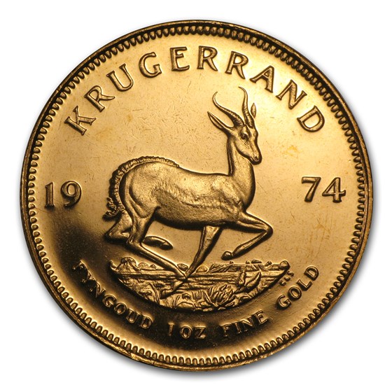 1974 South Africa 1 oz Proof Gold Krugerrand 1974 South Africa 1 oz Proof Gold Krugerrand