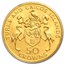 1974 Turks & Caicos Gold 50 Crowns Winston Churchill BU