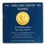 1974 Turks & Caicos Gold 50 Crowns Winston Churchill BU