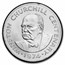 1974 Turks & Caicos Silver 20 Crowns Matte
