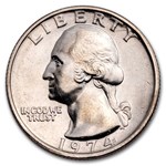 1974 Washington Quarter 40-Coin Roll BU