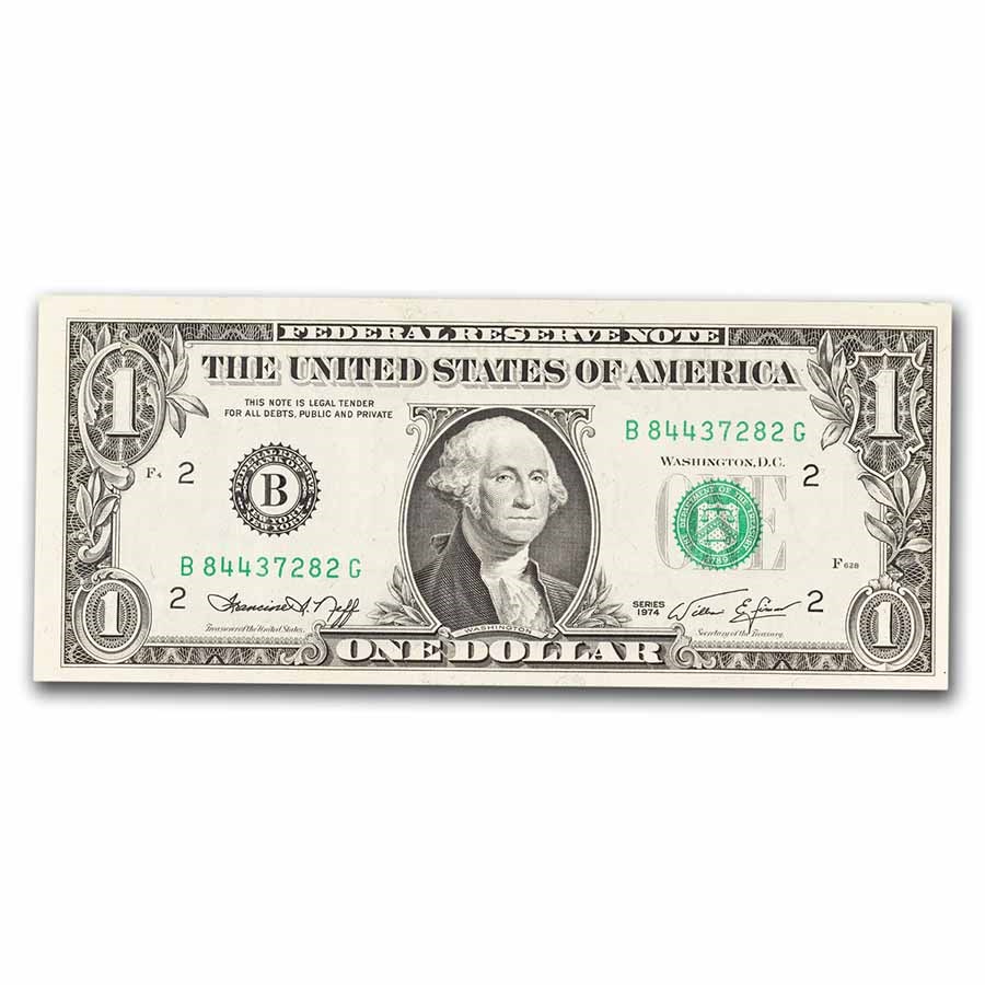 1974's $1 FRN Avg Circ (Districts Our Choice)