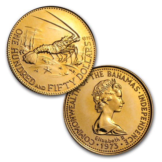 Buy 1975 Bahamas 4Coin Gold Set BU APMEX