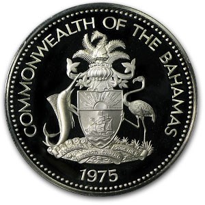 1975 Bahamas Silver $2 Proof
