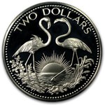 1975 Bahamas Silver $2 Proof