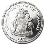 1975 Bahamas Silver 50 Cents Swordfish Proof