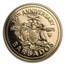 1975 Barbados Gold $100 350th Anniversary Proof