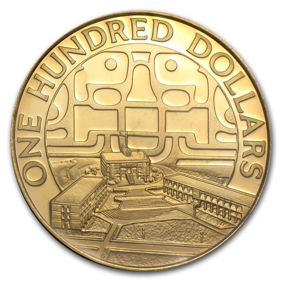 1975 Belize Proof Gold 100 Dollars Anniversary United Nations 1975 Belize Proof Gold 100 Dollars Anniversary United Nations