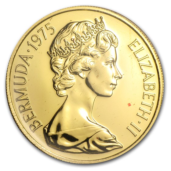 1975 Bermuda Gold $100 Royal Visit BU/Proof 1975 Bermuda Gold $100 Royal Visit BU/Proof
