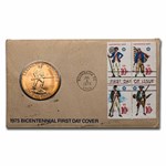 1975 Bicentennial Bronze Medal First Day Cover