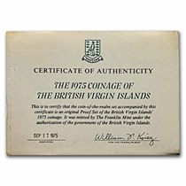 1975 British Virgin Islands 6-Piece Proof Set (w/Box & COA)