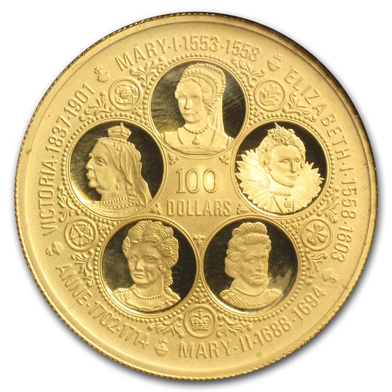 1975 Cayman Islands Proof Gold 100 Dollars 1975 Cayman Islands Proof Gold 100 Dollars