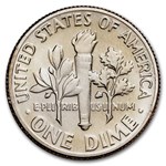 1975-D Roosevelt Dime 50-Coin Roll BU