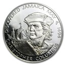 1975 Jamaica Silver $10 Columbus Proof
