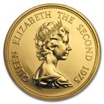 1975 Mauritius Gold 1000 Rupees Conservation Series Flycatcher BU