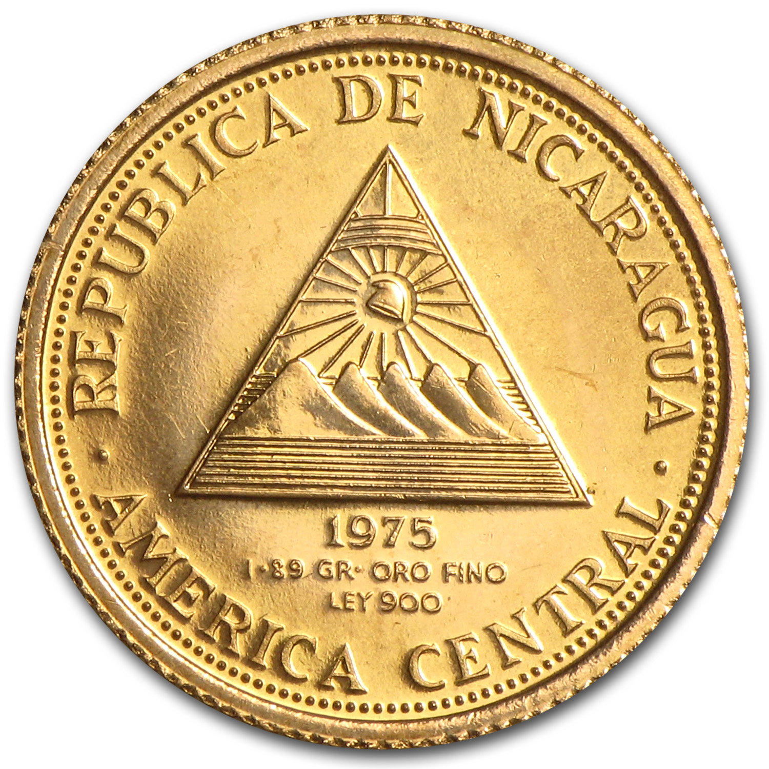 ニカラグア200CORDOBAS金貨(1975年) Buy 1975 Nicaragua Gold 200 Cordobas Pieta BU | APMEX