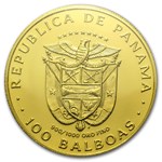 1975 Panama Gold 100 Balboas BU