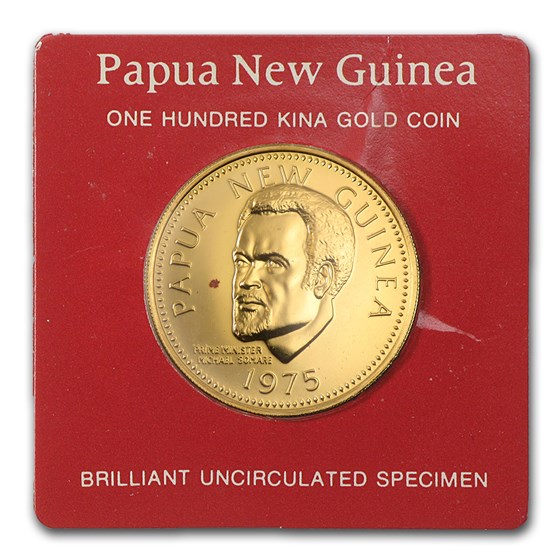 Buy 1975 Papua New Guinea Gold 100 Kina Proof Coin | APMEX