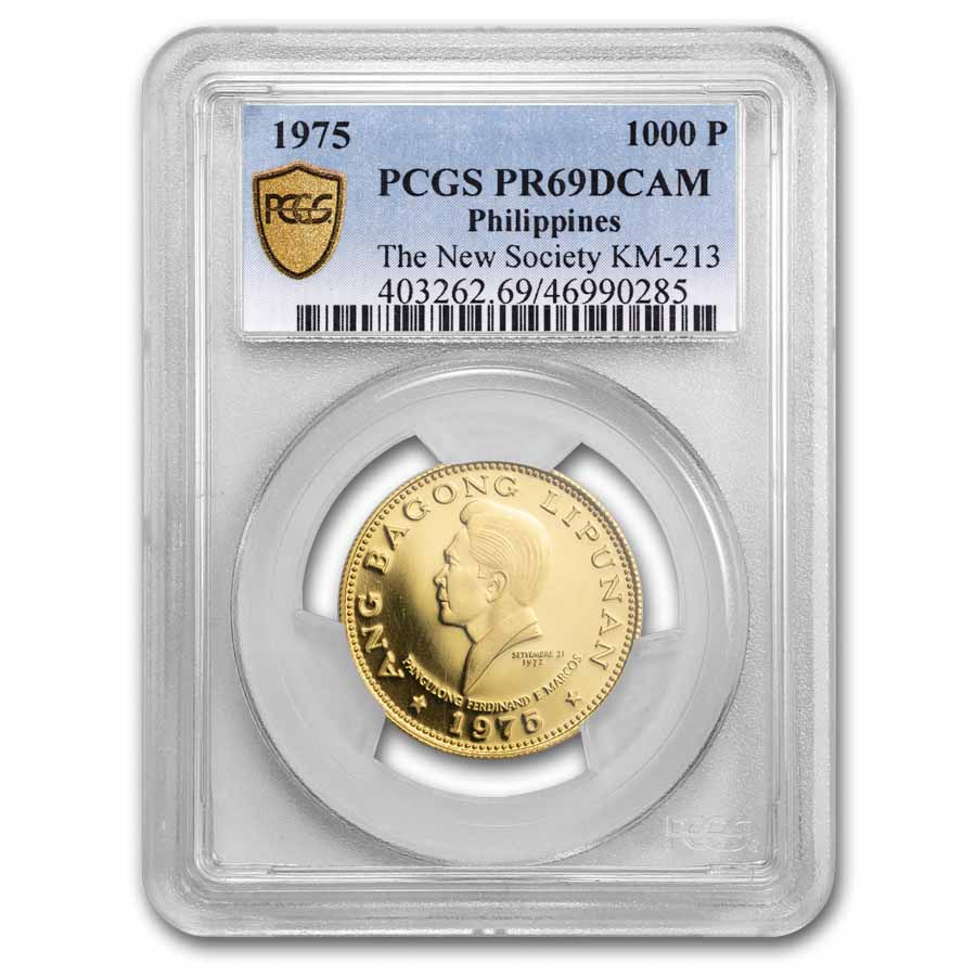 1975 Philippines Proof Gold 1000 Piso PR-69 PCGS