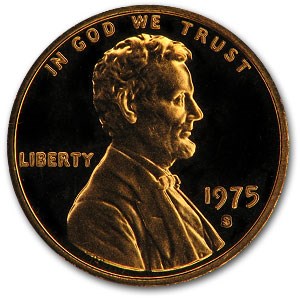 1975-S Lincoln Cent Gem Proof (Red)