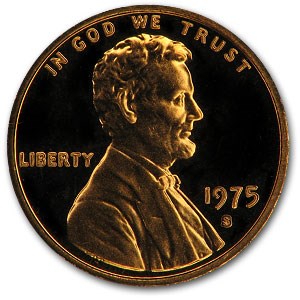 1975-S Lincoln Cent Gem Proof (Red) 1975-S Lincoln Cent Gem Proof (Red)