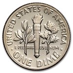 1975-S Roosevelt Dime 50-Coin Roll Proof