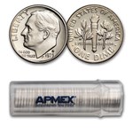 1975-S Roosevelt Dime 50-Coin Roll Proof