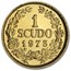 1975 San Marino Gold 1 Scudo Crowned Arms BU