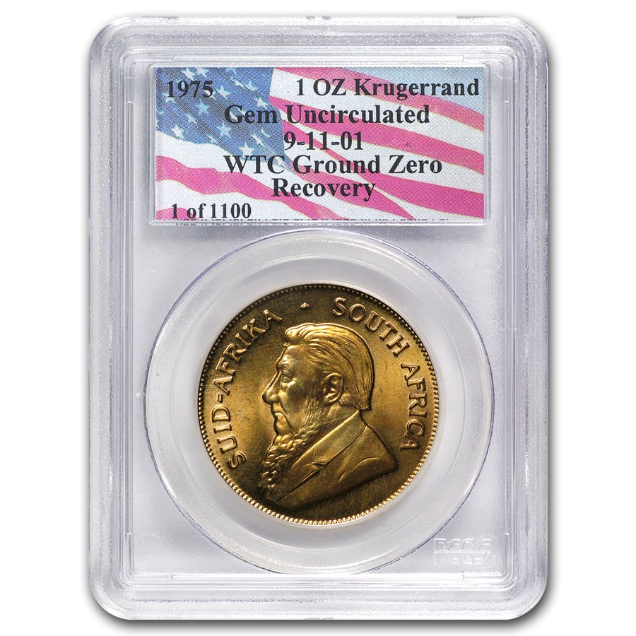 1975 South Africa 1 oz Gold Krugerrand Gem Unc PCGS (WTC)
