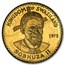 1975 Swaziland Gold 50 Emalangeni Kudu Antelope BU