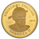 1975 Swaziland Gold 50 Emalangeni Proof
