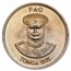 1975 Tonga Copper-Nickel 10 Seniti Cows grazing F.A.O. BU