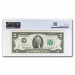 1976 $2.00 FRN UNC PMG (Fr#1935-E), America's 250th Label