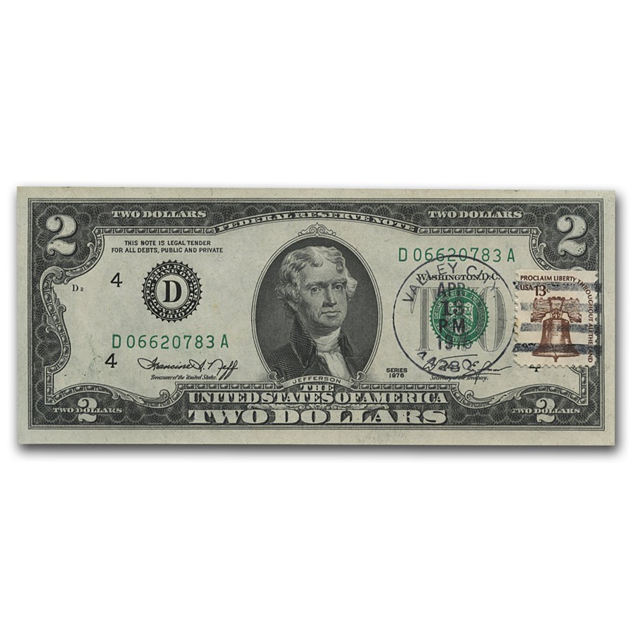 1976 $2 FRN w/Cancelled Stamp CU (Various Dates)