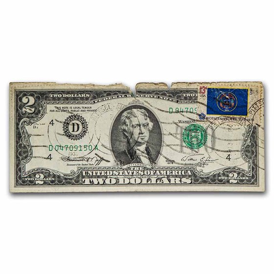1976 $2 FRN w/Cancelled Stamp Cull (Various Dates) 1976 $2 FRN w/Cancelled Stamp Cull (Various Dates)