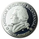 1976 American Revolution Sterling Silver Medal (Jefferson)