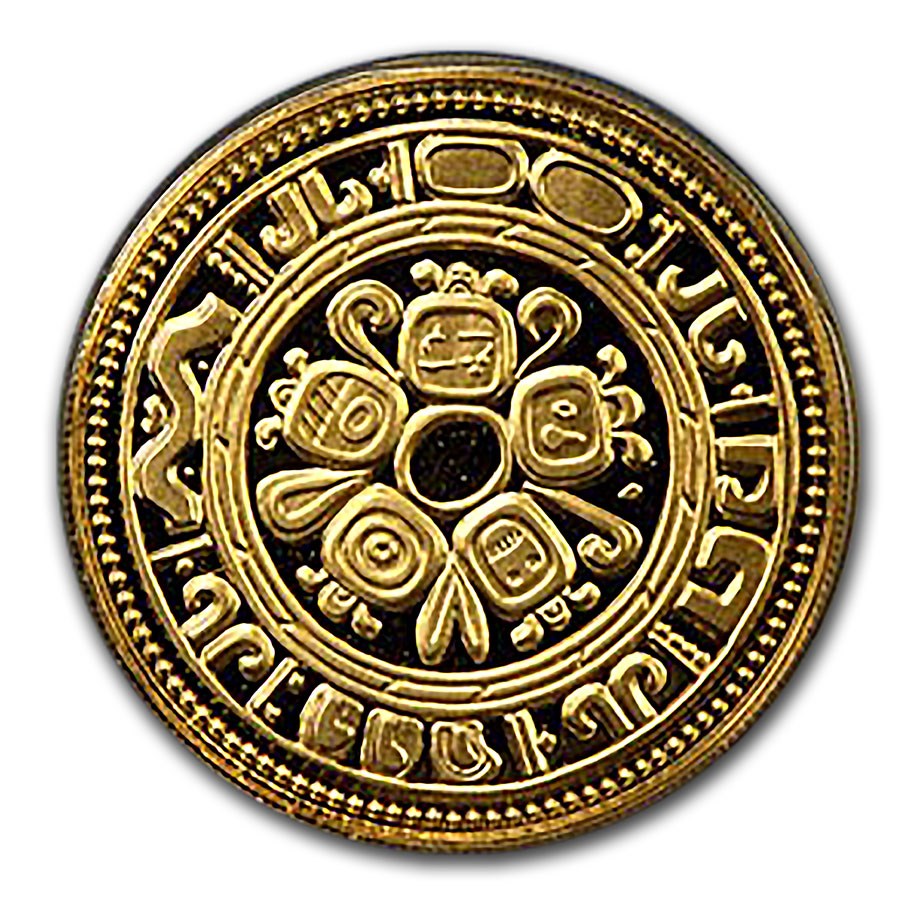 Buy 1976 Belize Proof Gold 100 Dollars Mayan Civilization APMEX