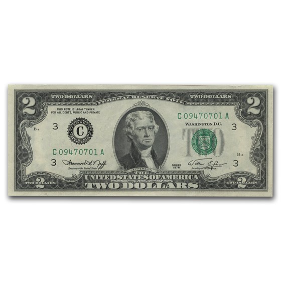 1976 (C-Philadelphia) $2.00 FRN CU (Fr#1935-C) 1976 (C-Philadelphia) $2.00 FRN CU (Fr#1935-C)