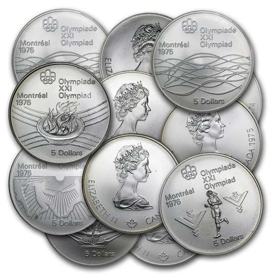 1976 Canada Silver $5 Olympics BU/Proof (ASW .7227 oz) 1976 Canada Silver $5 Olympics BU/Proof (ASW .7227 oz)