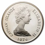 1976 Cayman Islands "Six-Queens of England" Silver $50 Proof