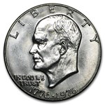 1976 Clad Eisenhower Dollars 20-Coin Roll BU (Type-1)