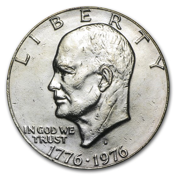 1976-D Clad Eisenhower Dollar BU (Type-2) 1976-D Clad Eisenhower Dollar BU (Type-2)